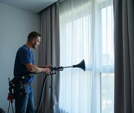 Professional commercial curtain cleaning process equipment Matty Curtain Cleaning gisborne-vic